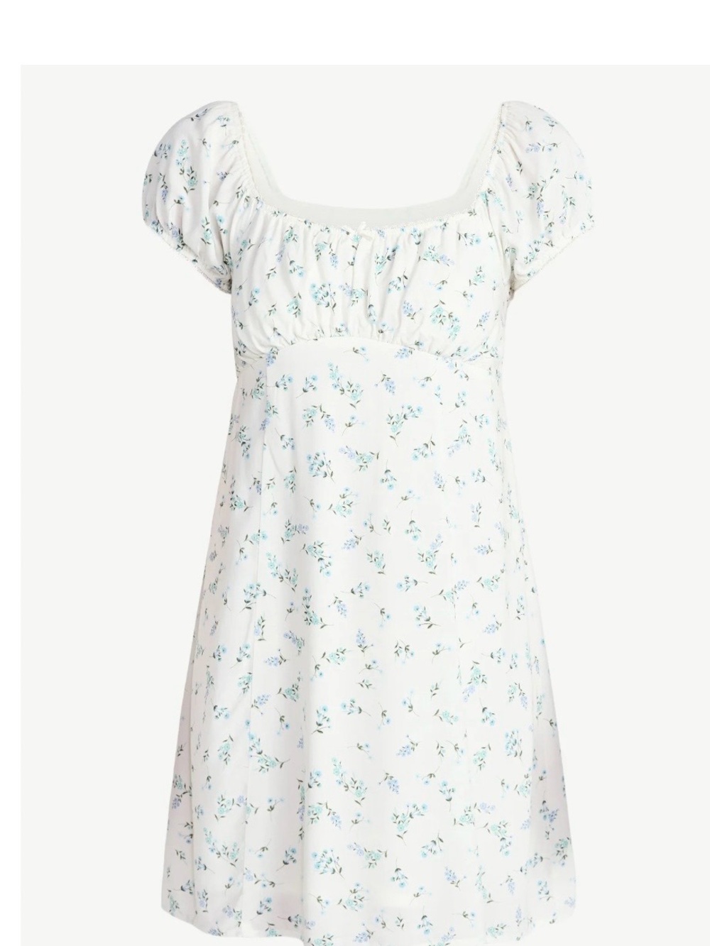 No Boundaries Fit and Flare Dress with Puff Sleeves Size M